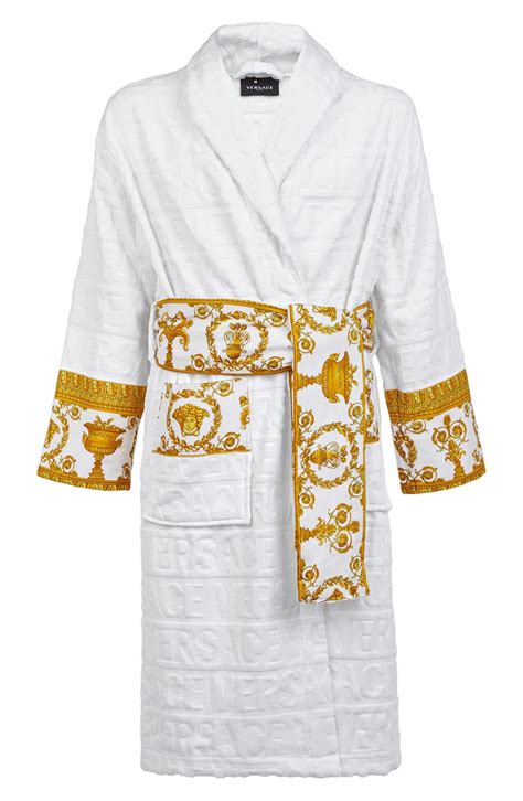 white versace robe womens